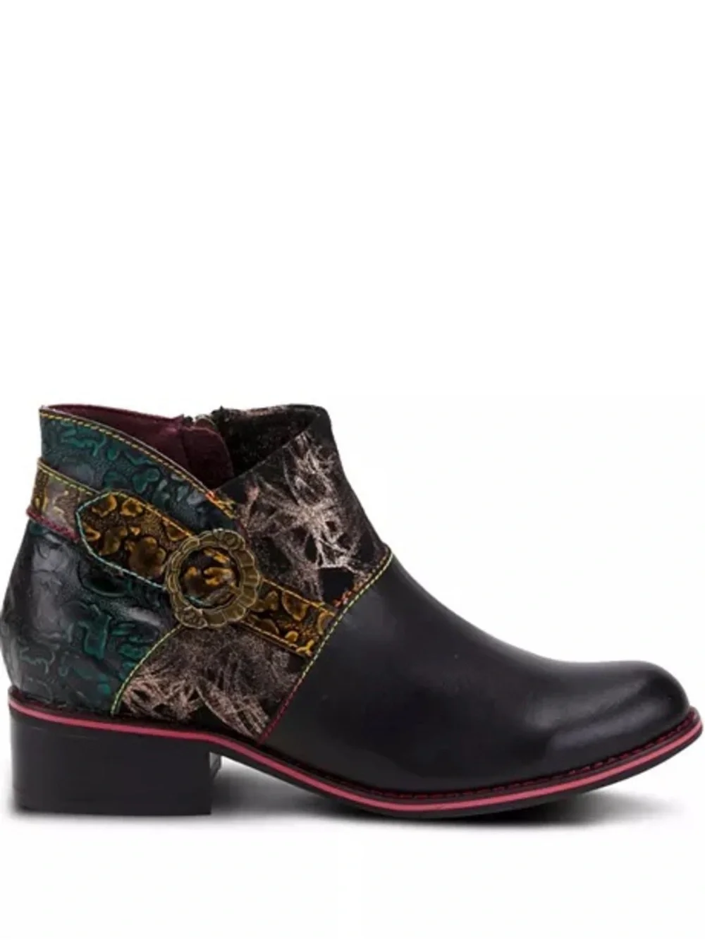 L'Artiste by Spring Step Tiatia Black Ankle Bootie